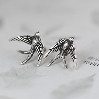 Swallow Stud Earrings