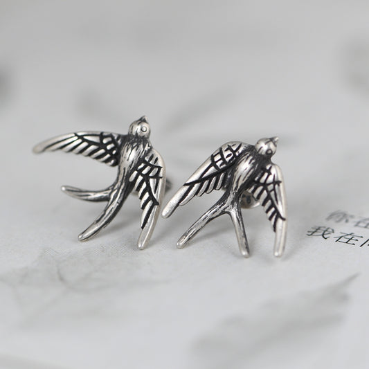 Swallow Stud Earrings