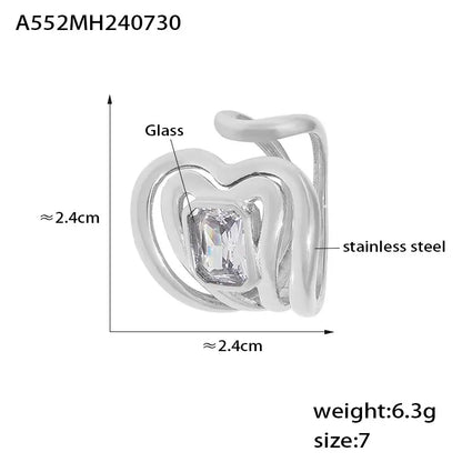 Heart Zircon Ring