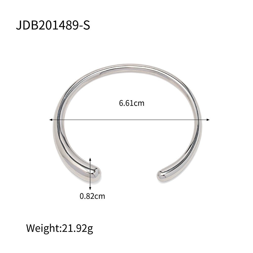 Smooth Open Bangle Bracelet