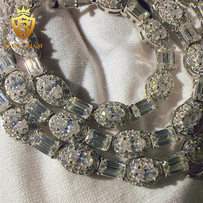 925 Sterling Silver VVS Moissanite 4mm Tennis Chain