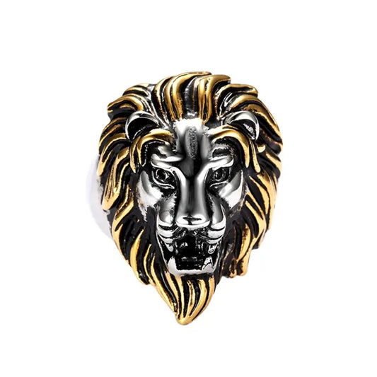 Great lion head ring