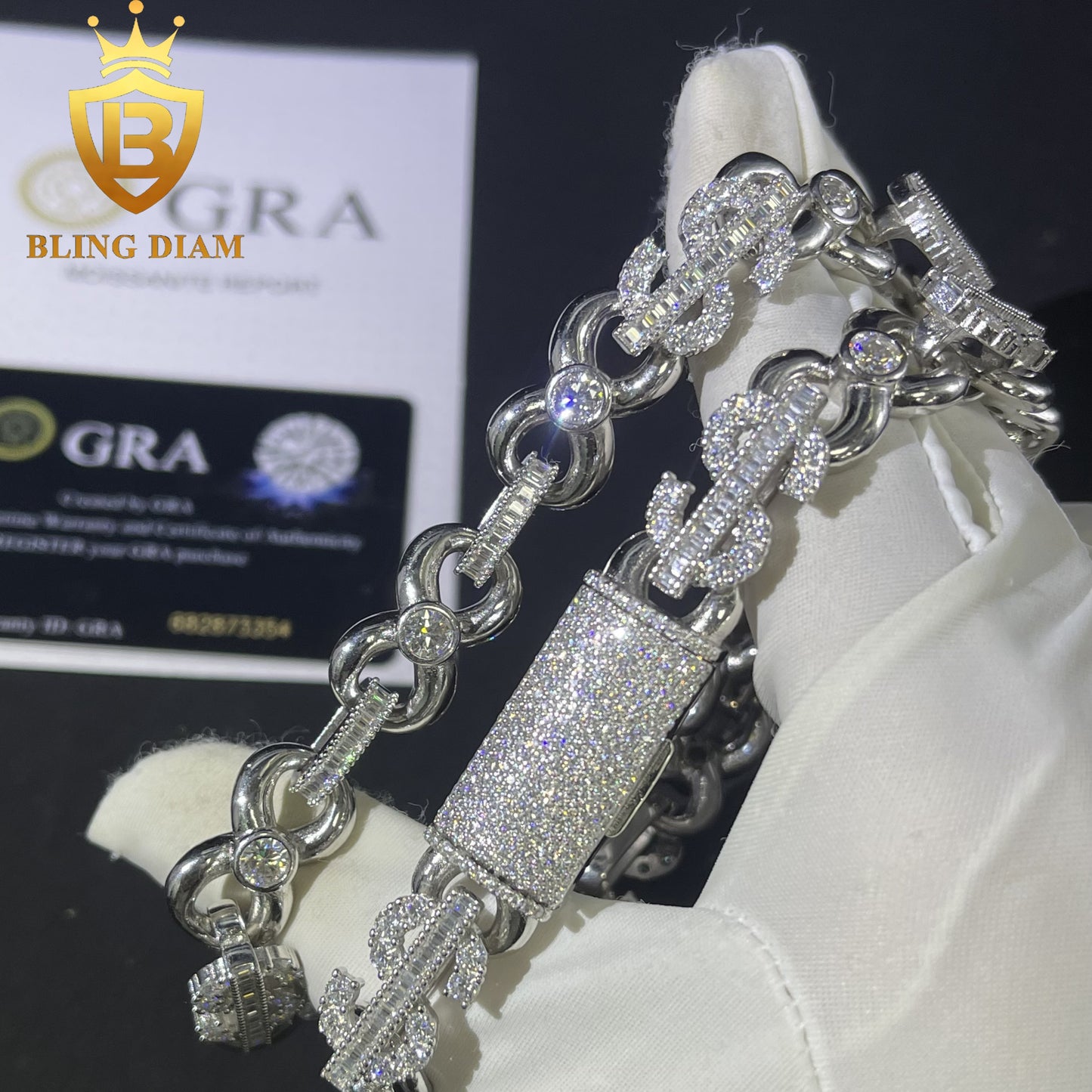 13mm Infinity US Dollar Link Chain