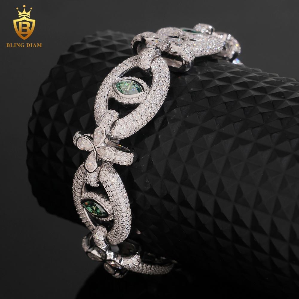 Cross Eyes Moissanite Bracelet