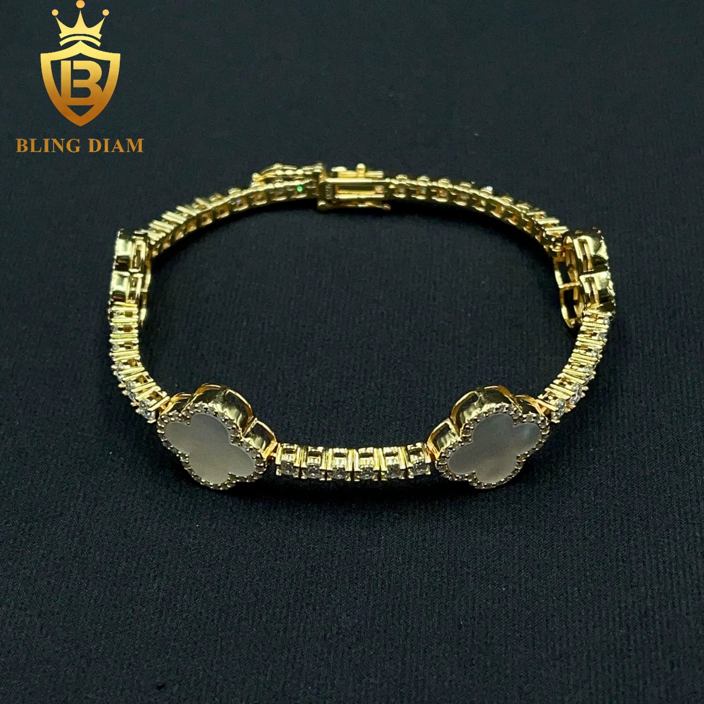 Multicolor Clover Tennis Bracelet