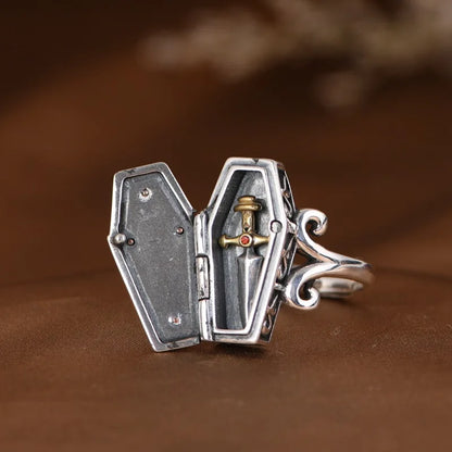Coffin Cross Ring