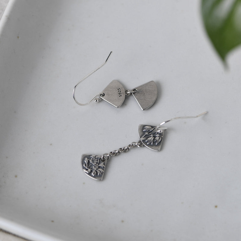 Bamboo Chrysanthemum Earrings