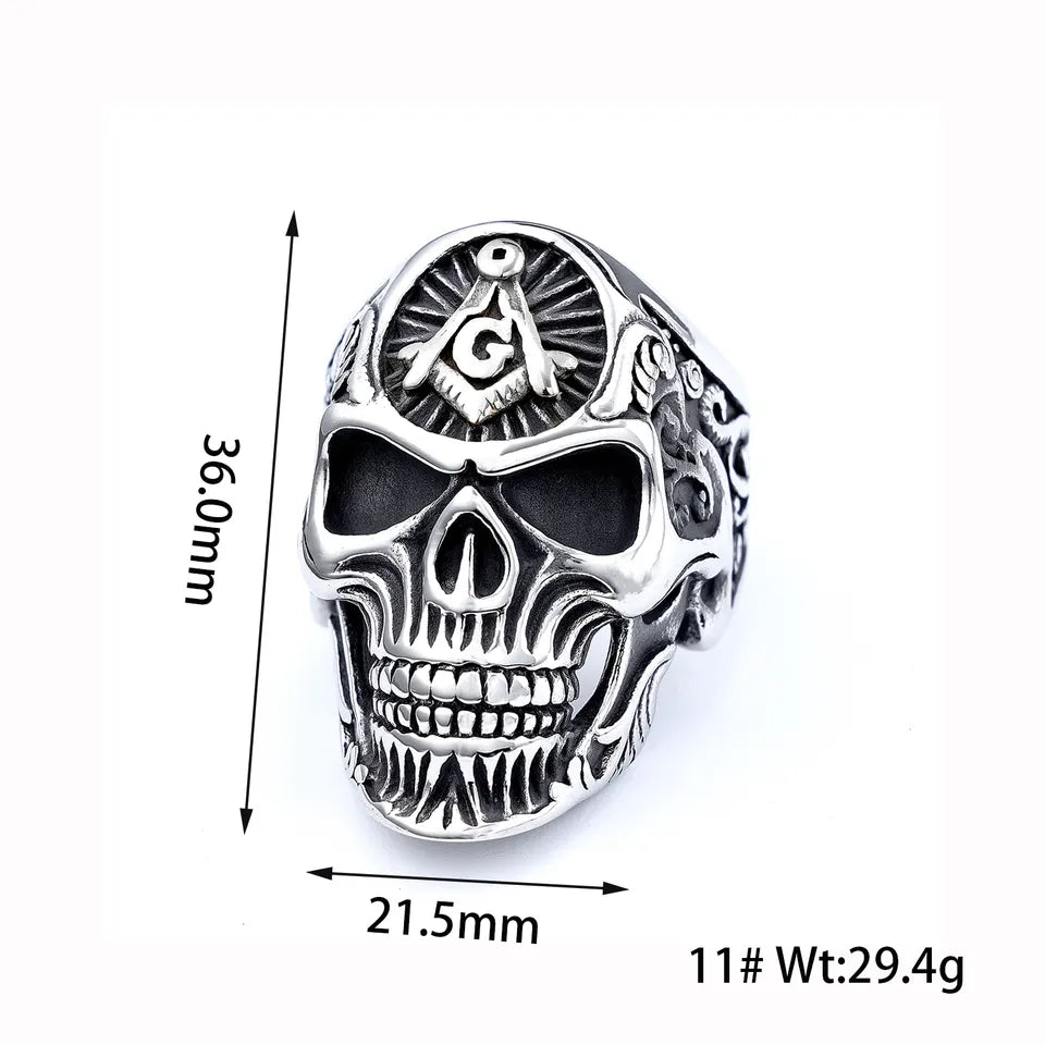 Masonic Skull Ring
