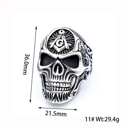 Masonic Skull Ring