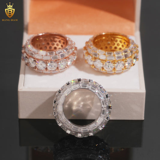 Iced-out hip-hop ring