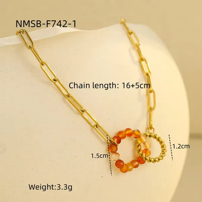 Natural Stone Colored Bracelet