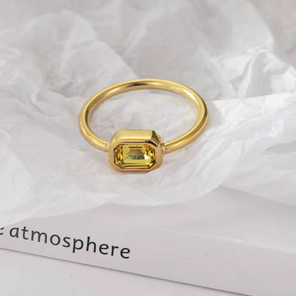 Zircon Gemstone Simple Rings