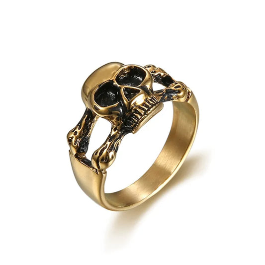 Title: Skull Flame Ring