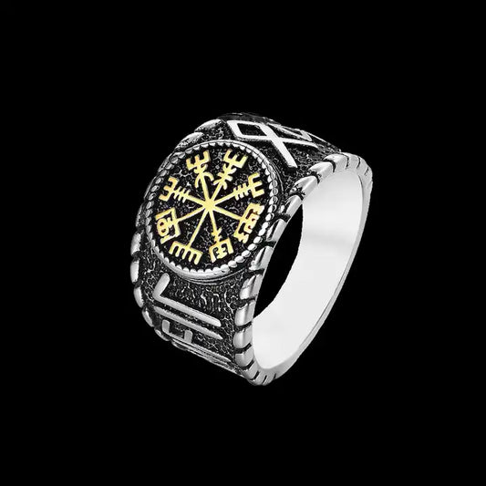 Vegvisir Rune Ring