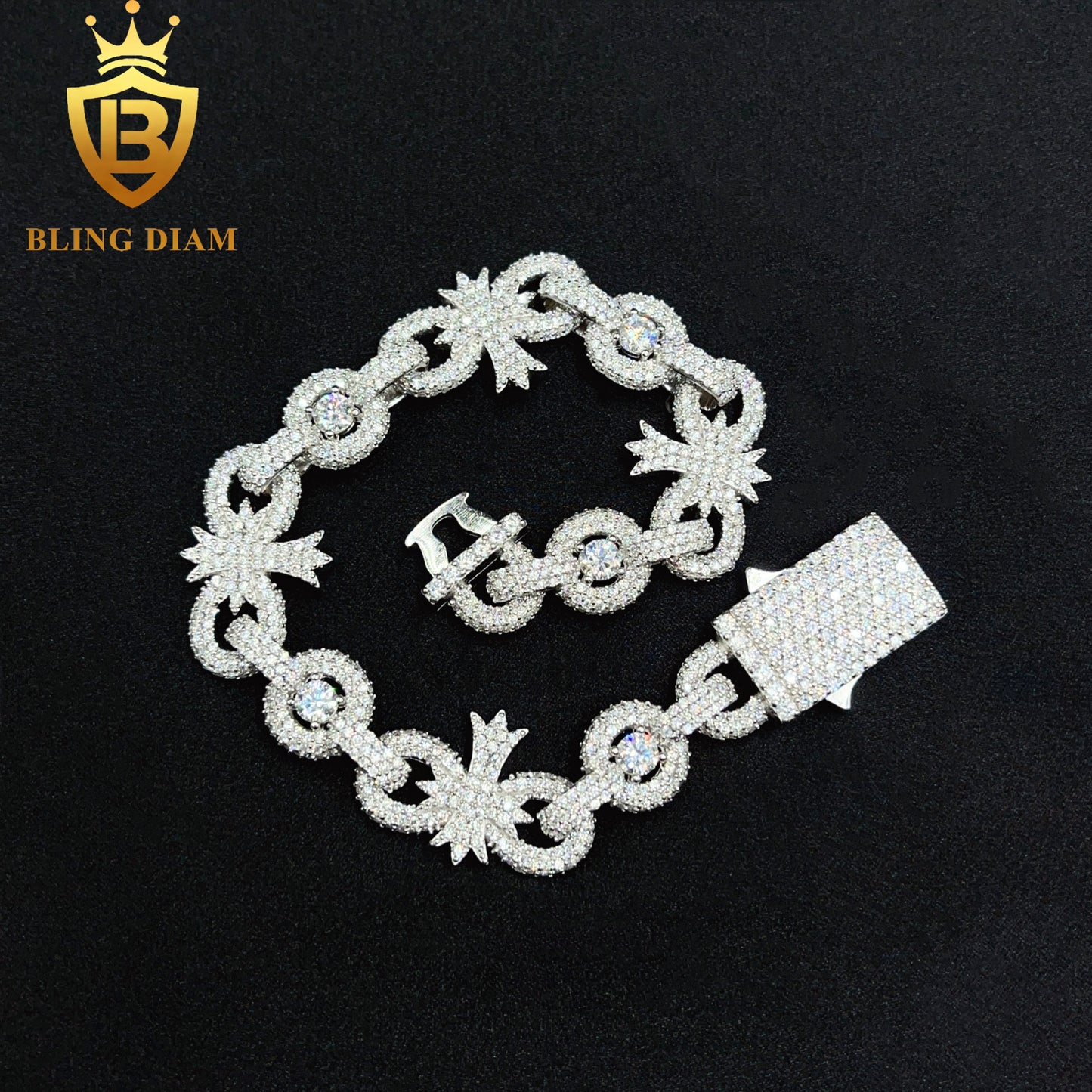 Cuban Cross Infinity Bracelet