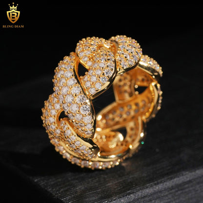 Luxury iced-out ring