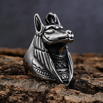 Jackal God Pharaoh Anubis Rings