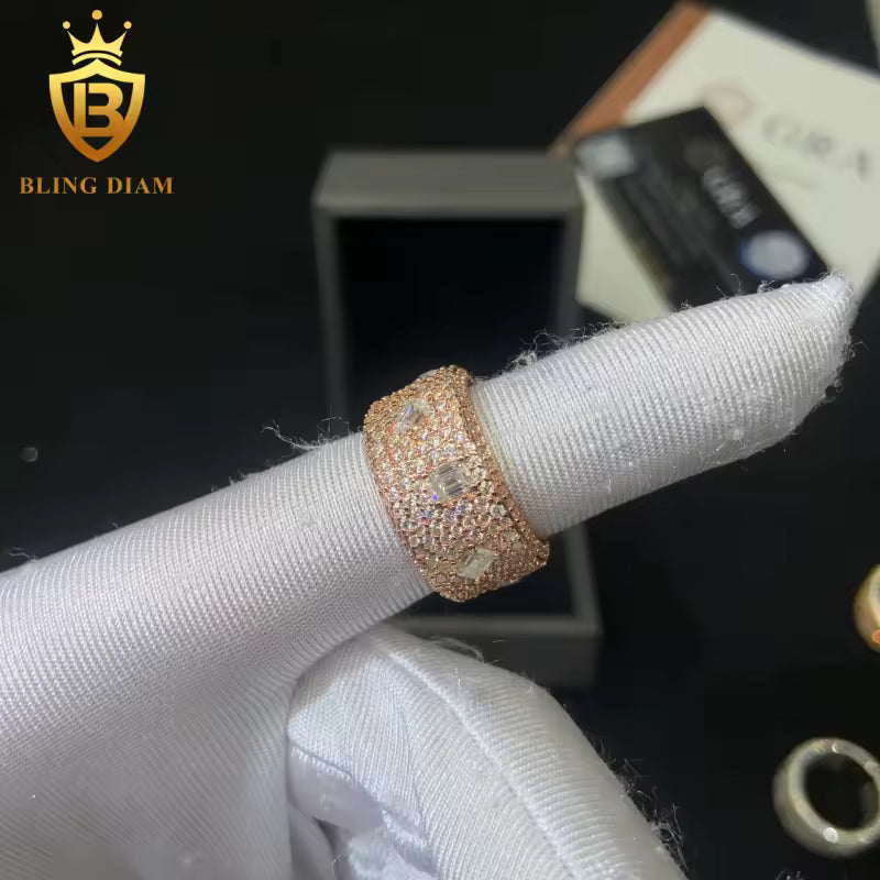 iced-out moissanite ring