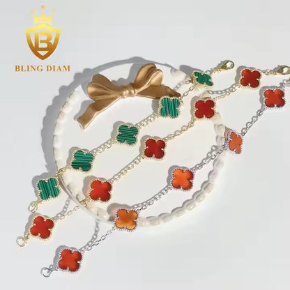 Clover Moissanite Bracelet