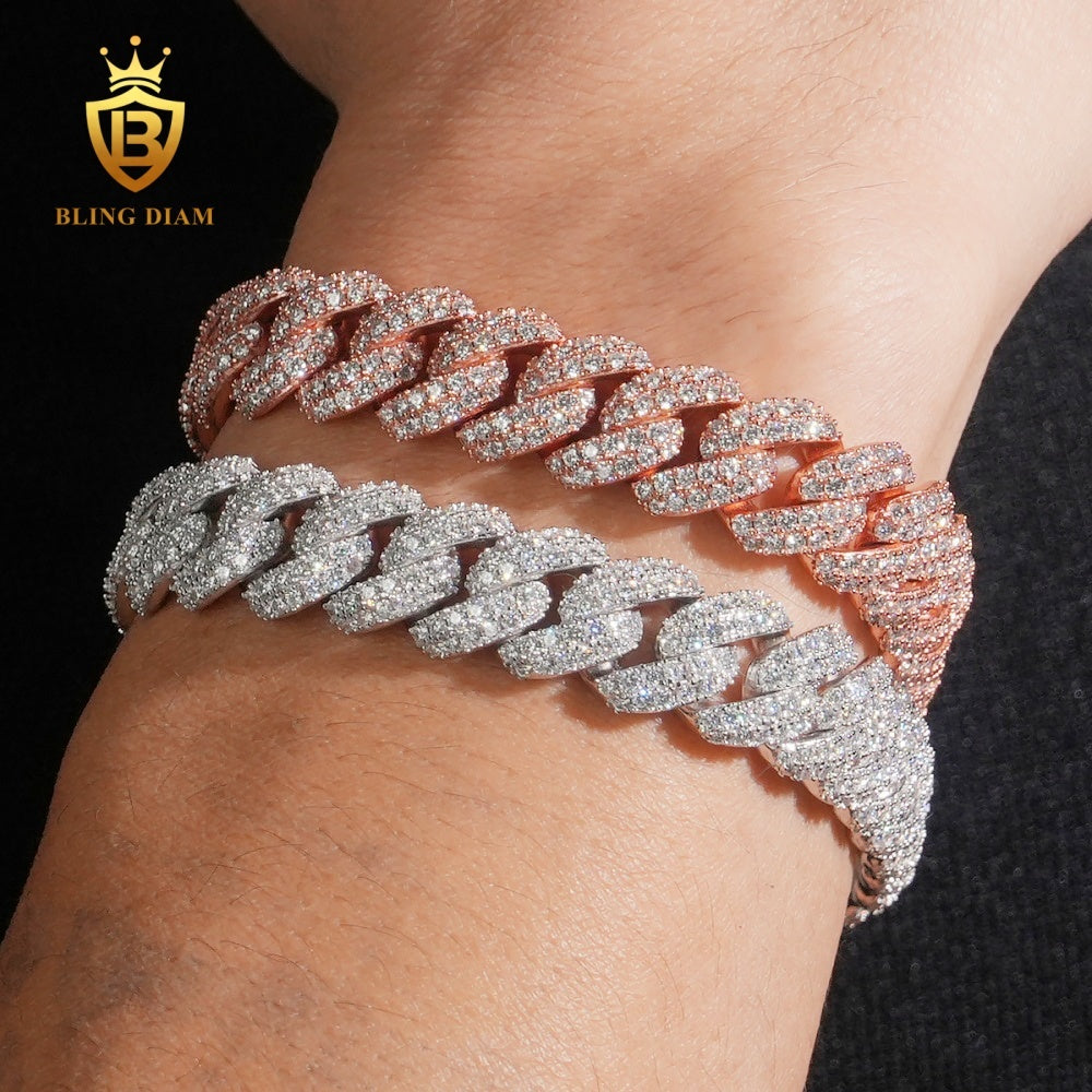 VVS Moissanite Cuban Link Bracelet