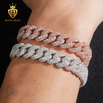 VVS Moissanite Cuban Link Bracelet