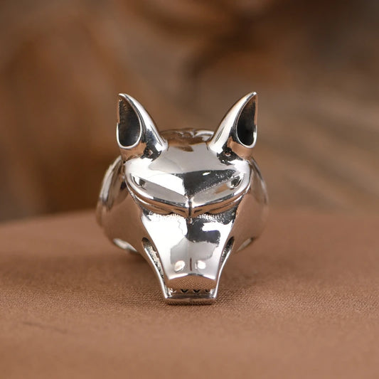Wolf Head Ring