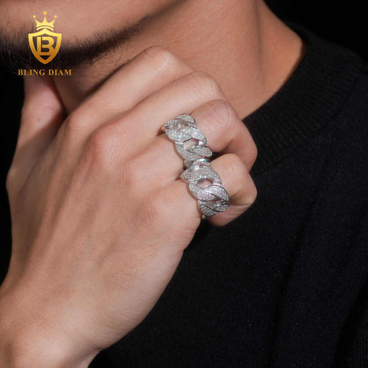 Cuban Moissanite Ring