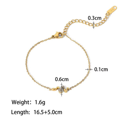 Snake Butterfly Tennis Link Chain Bracelets