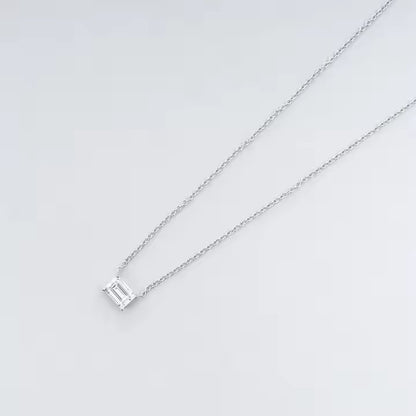Emerald Moissanite Necklace
