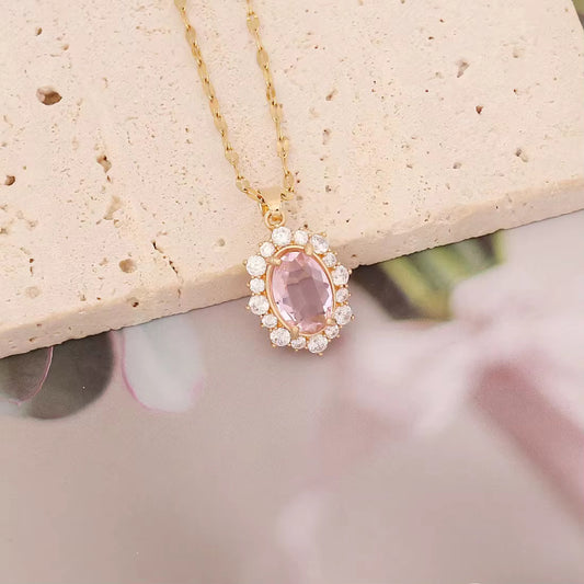 Pink Zircon Necklaces