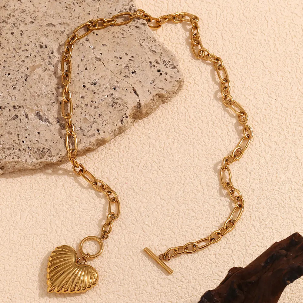 Golden Heartbeat Necklace
