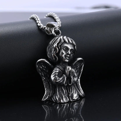Lovely Praying Baby Angel necklace