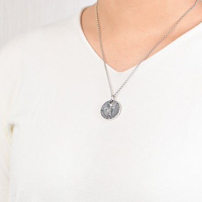 Cross Jesus Round Necklace