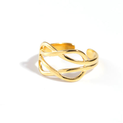 Golden Chain Ring Set