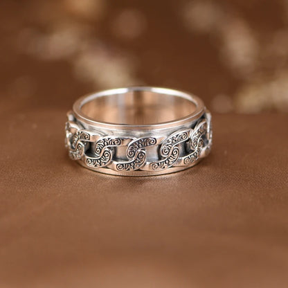 Rotating Silver Ring