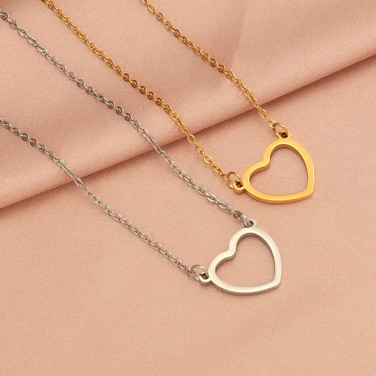 Outline Heart Necklace