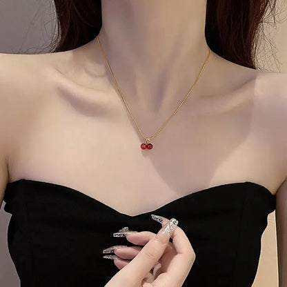 Cherry Pendant Necklace