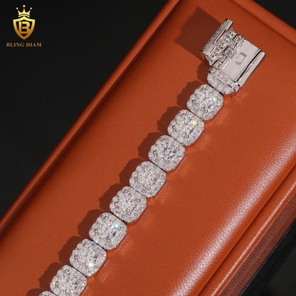 Sugar Style Moissanite Cuban Link Bracelet