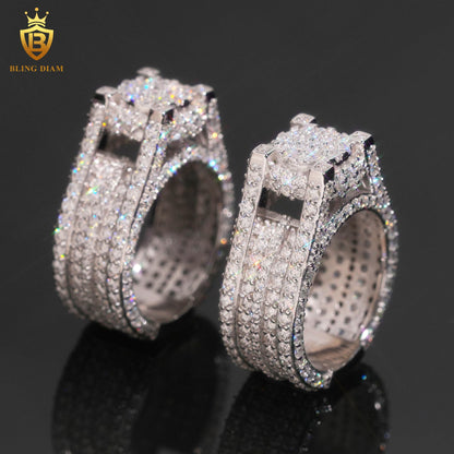 Iced-out men’s ring