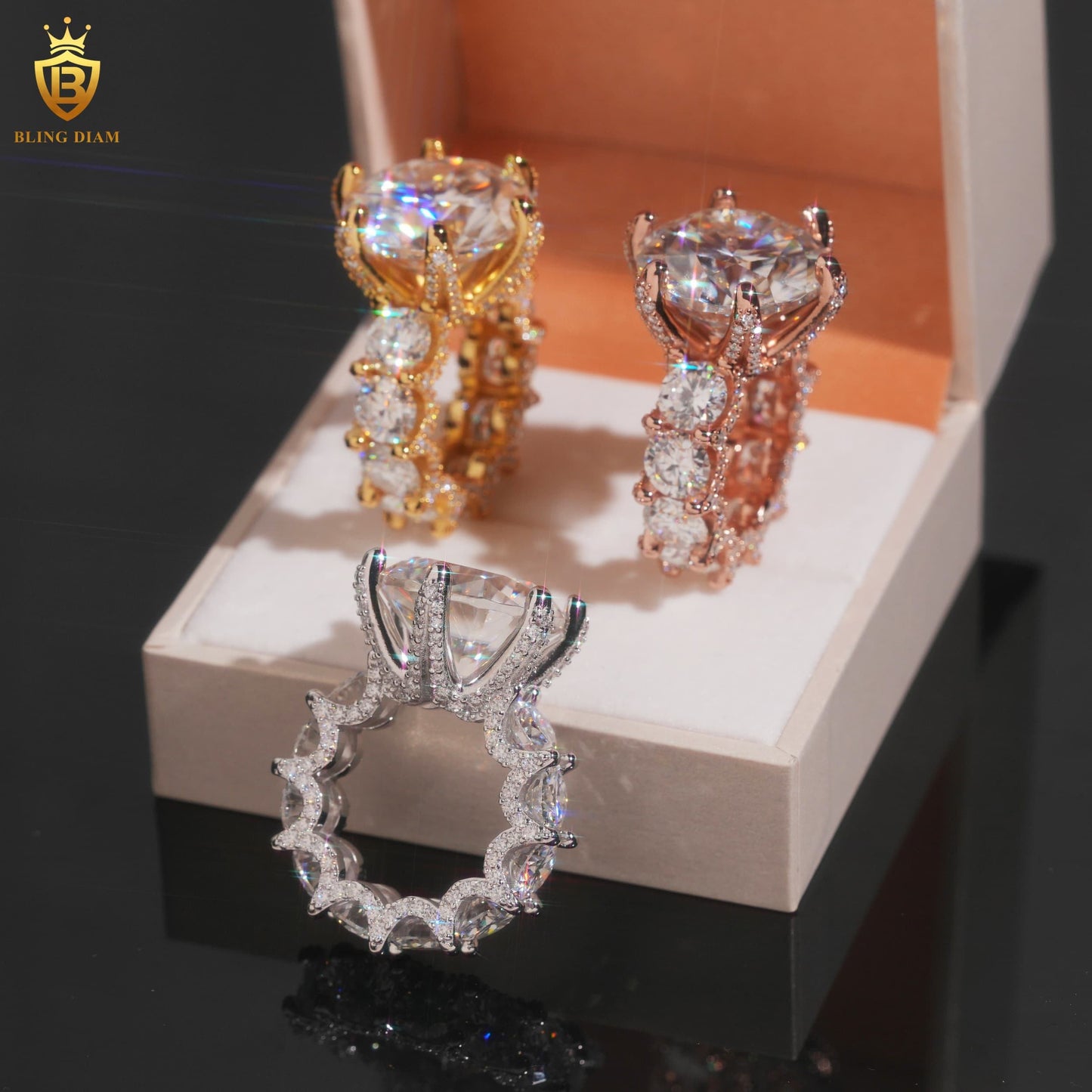 Big-size iced-out ring