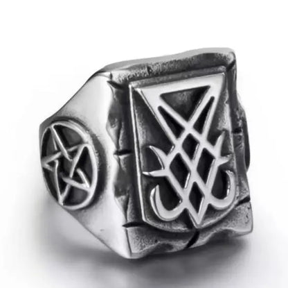 Lucifer Sigil Star Ring