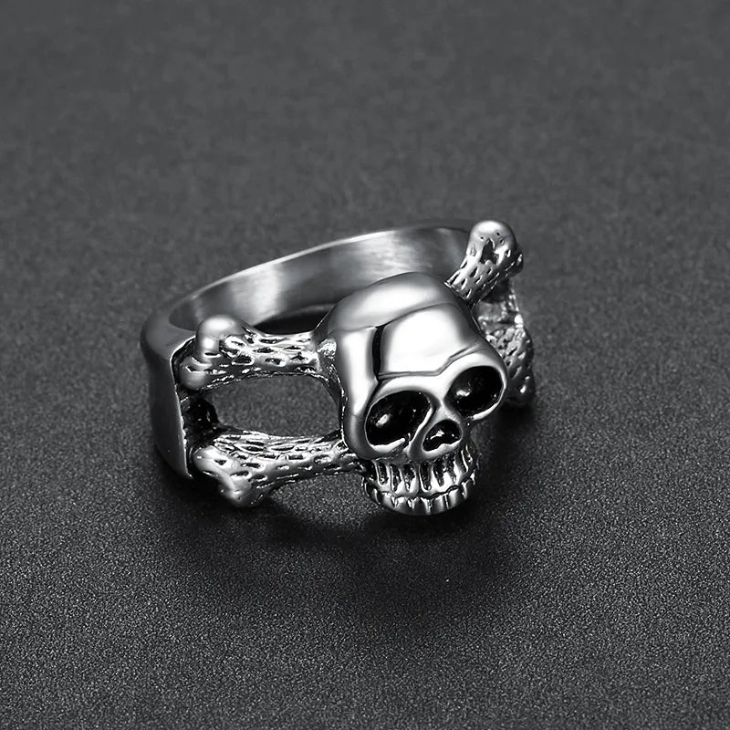 Title: Skull Flame Ring