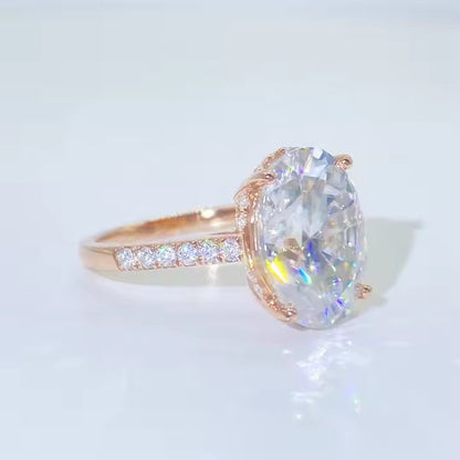 Oval Sparkle Ring