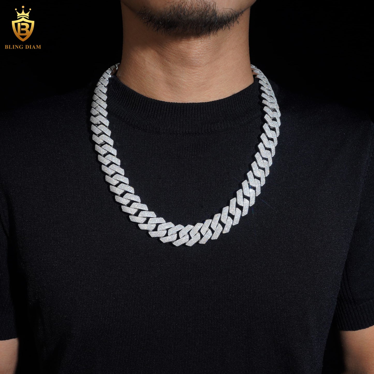 VVS Moissanite Miami Cuban Link Chain