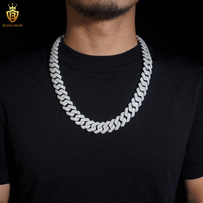 VVS Moissanite Miami Cuban Link Chain