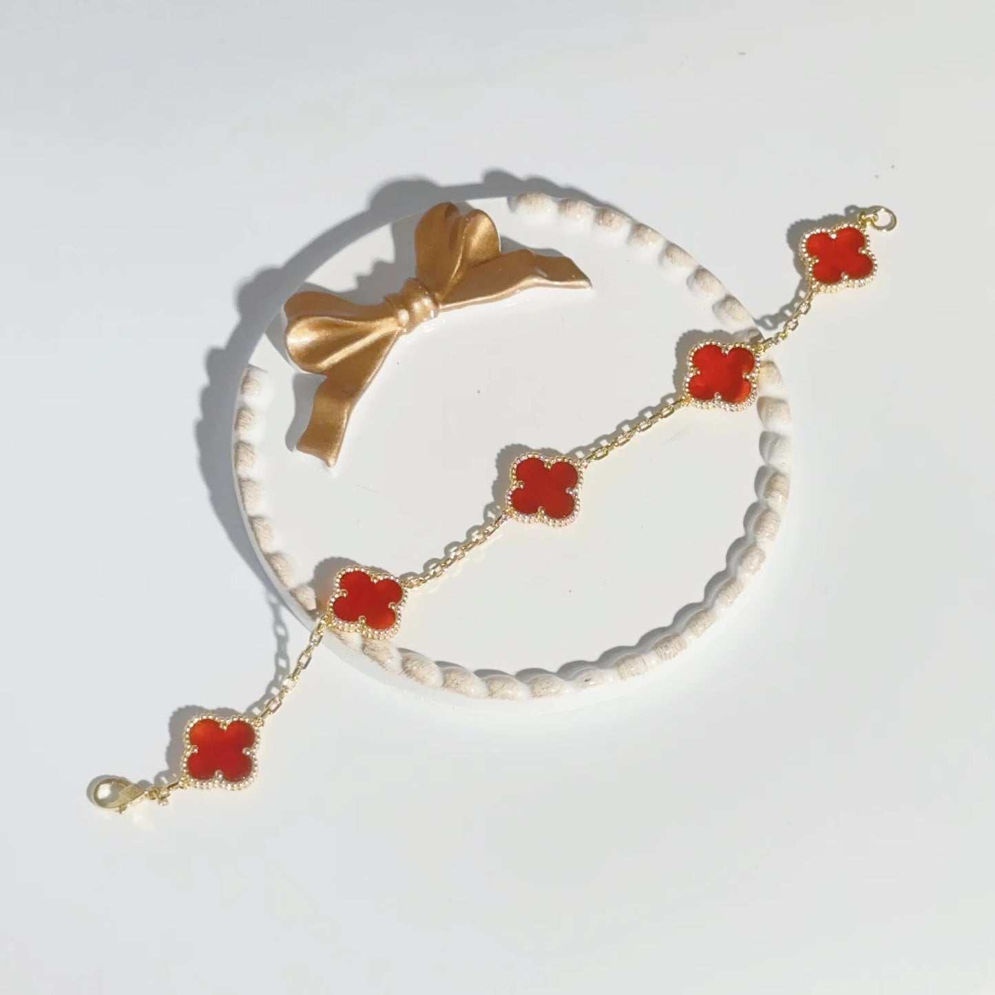 Clover Moissanite Bracelet