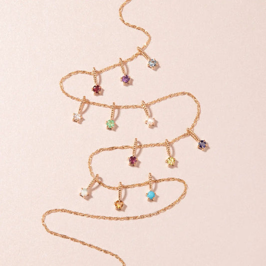 Zodiac Gemstone Necklace