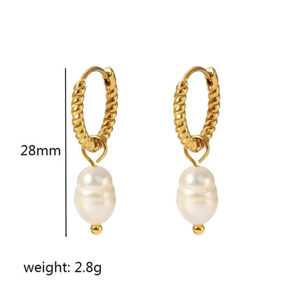 Twisted Huggie Hoop Earring