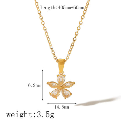 Crystal Flower Necklace