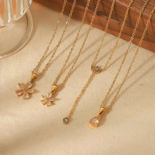 Crystal Flower Necklace